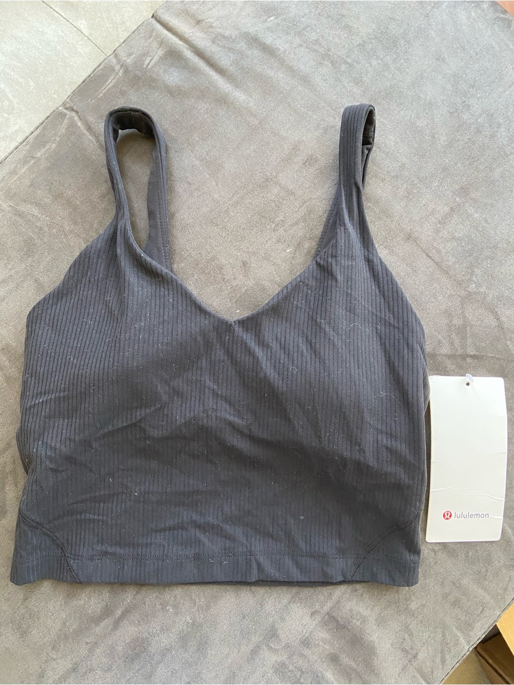 lululemon Align Black Ribbed Tank